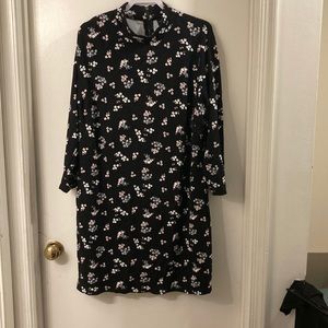 Kaari Blue black floral dress